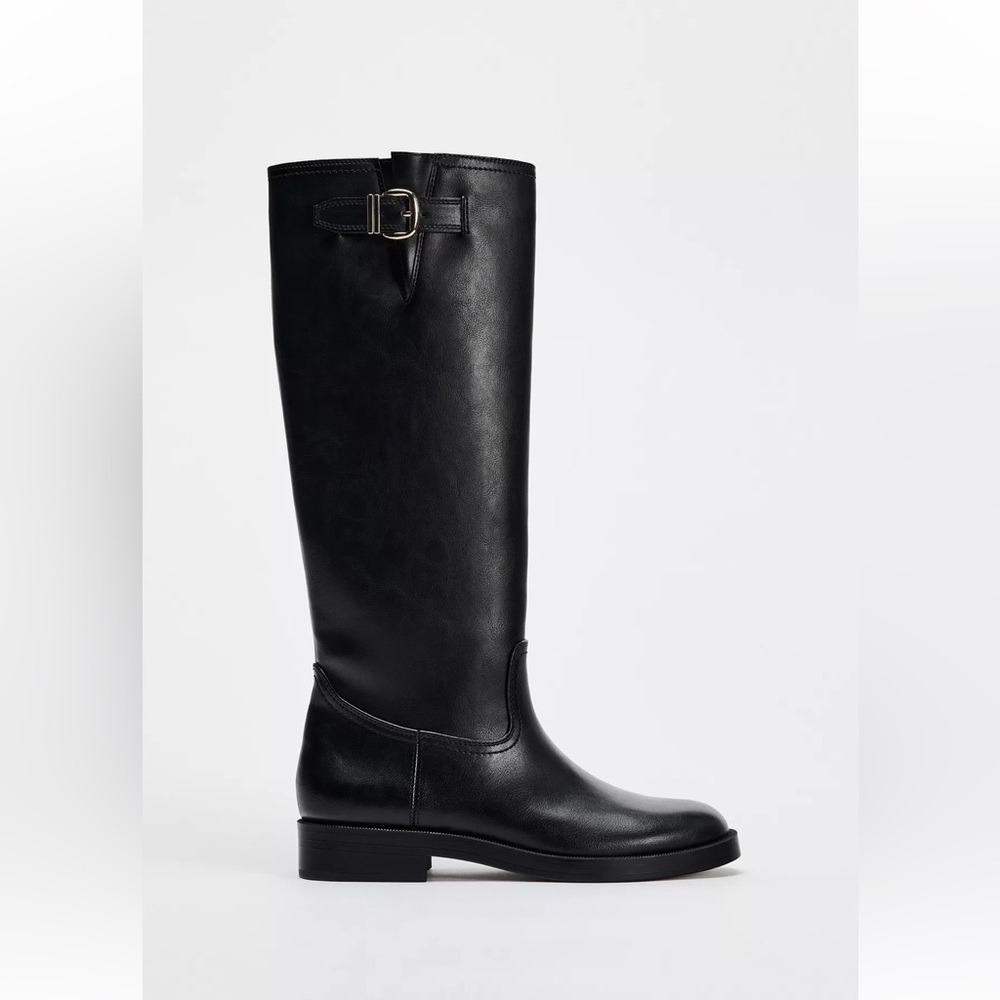 Zara Black Over the Knee Boots